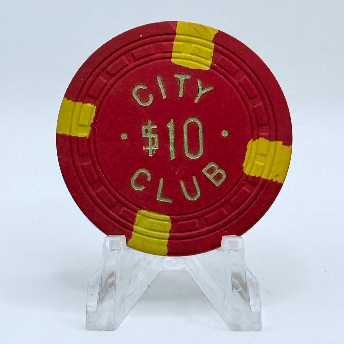 City Club Carlin Nevada 1950s $5 Casino Chip E6288