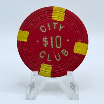 City Club Carlin Nevada 1950s $5 Casino Chip E6288