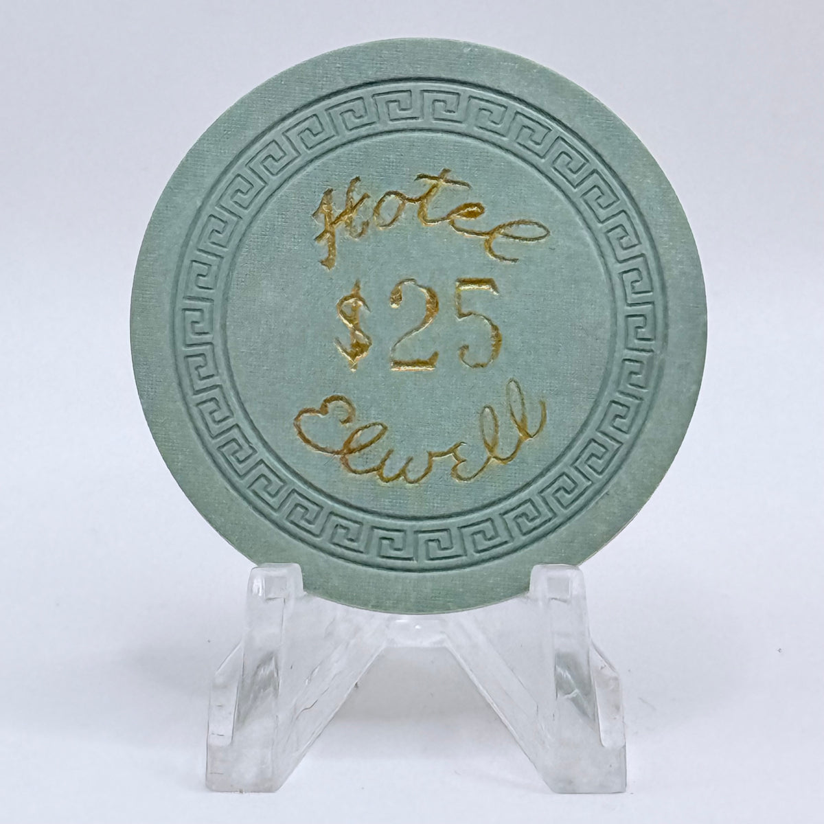 Hotel Elwell Las Vegas Nevada 1950s $25 Casino Chip N1782