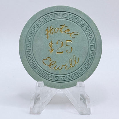 Hotel Elwell Las Vegas Nevada 1950s $25 Casino Chip N1782