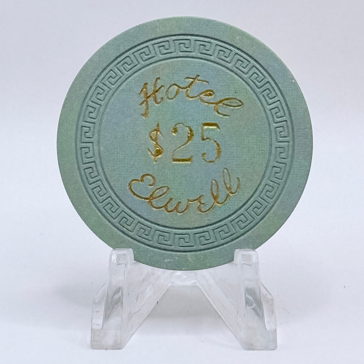 Hotel Elwell Las Vegas Nevada 1950s $25 Casino Chip N1782