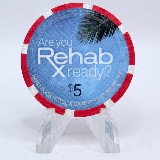 Hard Rock - Las Vegas Las Vegas Nevada 2012 'Rehab - Beachlife Summer' LE $5 Casino Chip D0724
