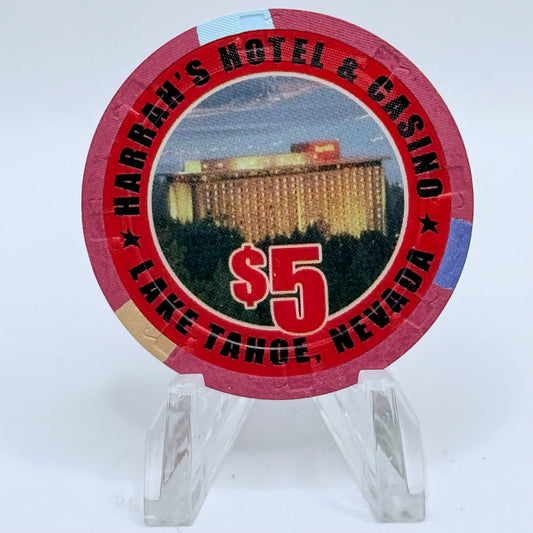 Harrah's Lake Tahoe Nevada 2005 'World Series of Poker' LE $5 Casino Chip N4655