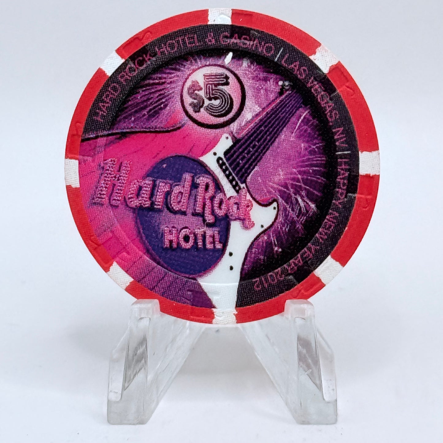Hard Rock - Las Vegas Las Vegas Nevada 2012 'Year Of The Dragon' LE $5 Casino Chip D0354