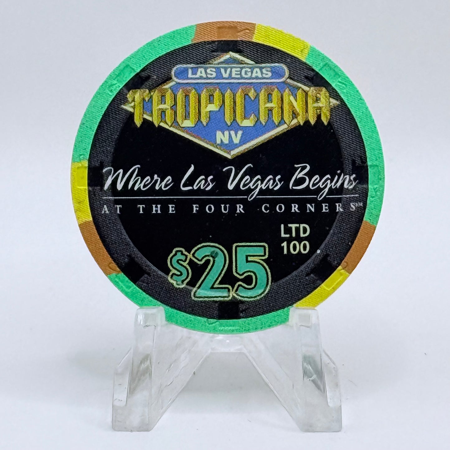 Tropicana Las Vegas Nevada 1999 'Grand Opening' Series 9 LE $25 Casino Chip V3564