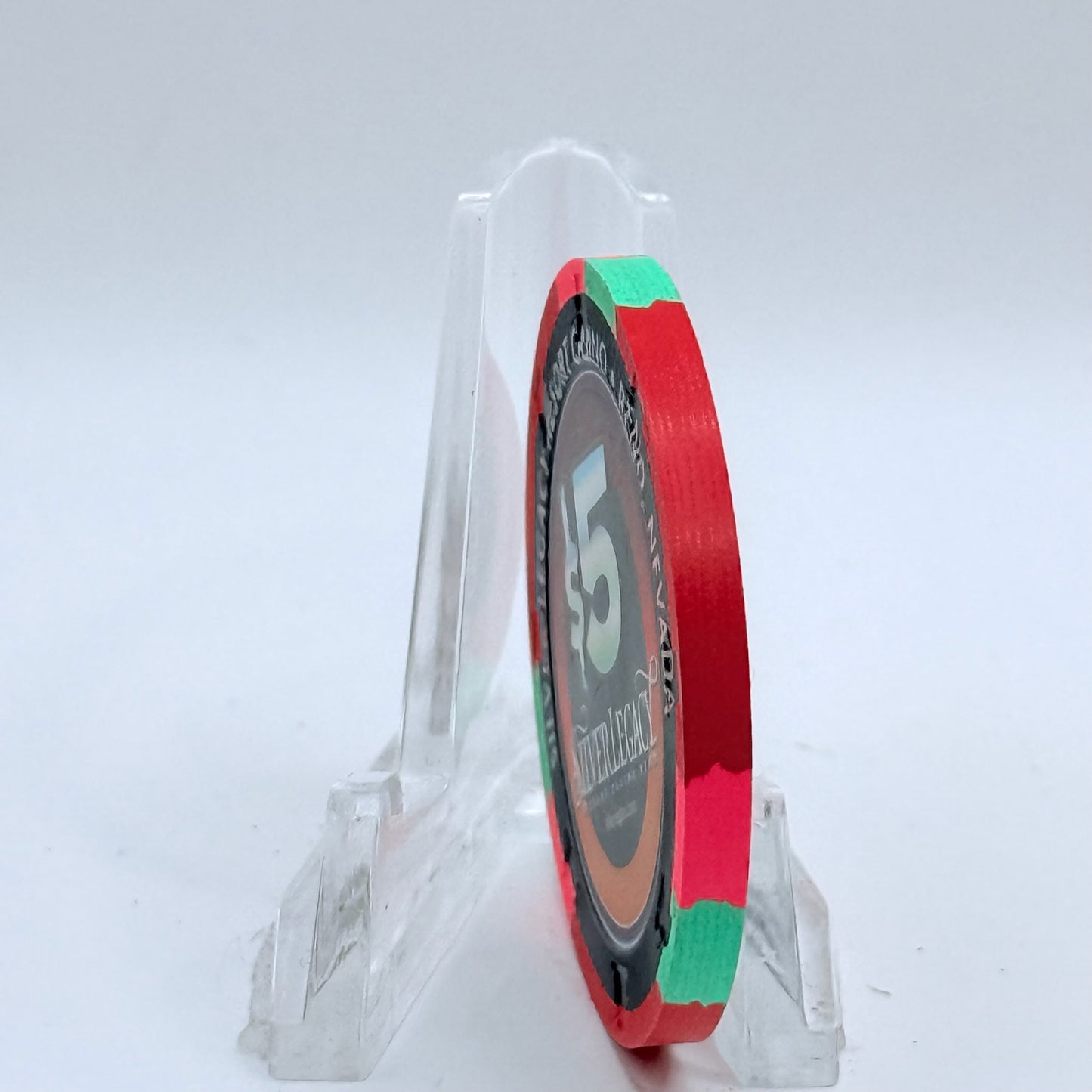 Silver Legacy Reno Nevada 2001 'Hot August Nights' LE $5 Casino Chip V9770