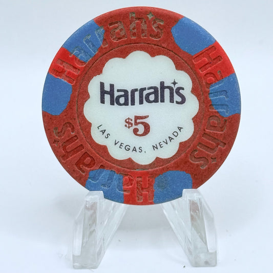 Harrah's Las Vegas Nevada 1992 $5 Casino Chip N6135