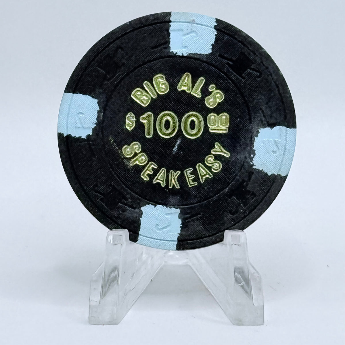 Big Al's Speakeasy Las Vegas Nevada 1980 $100 Casino Chip N2326