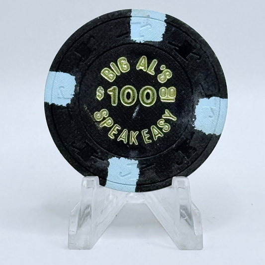 Big Al's Speakeasy Las Vegas Nevada 1980 $100 Casino Chip N2326