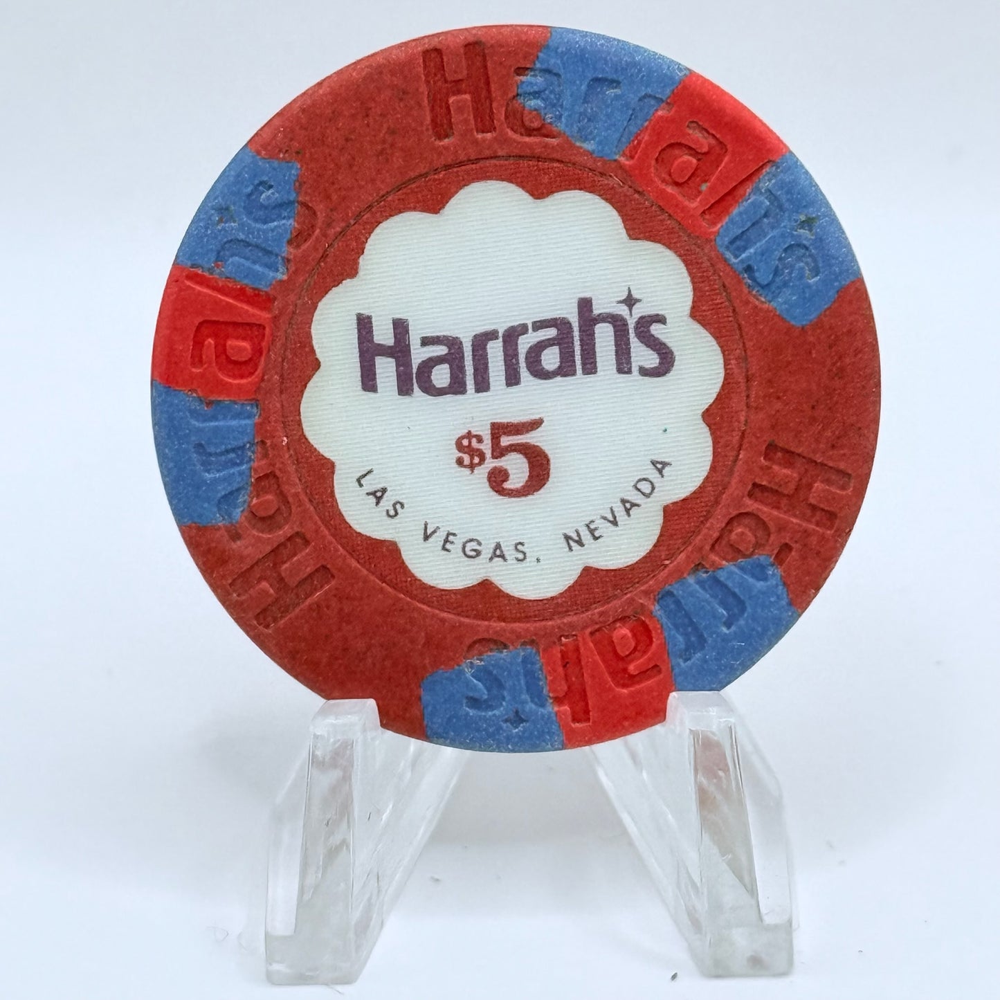 Harrah's Las Vegas Nevada 1992 $5 Casino Chip N6135