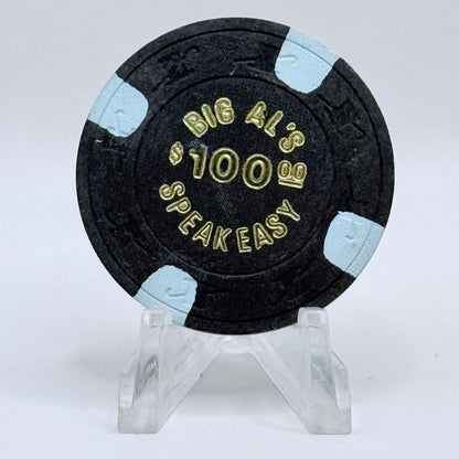 Big Al's Speakeasy Las Vegas Nevada 1980 $100 Casino Chip N2326