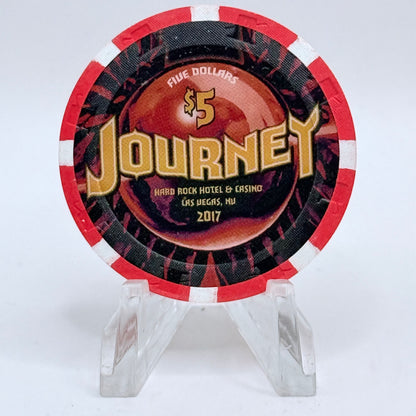 Hard Rock - Las Vegas Las Vegas Nevada 2017 'Journey' LE $5 Casino Chip D2538