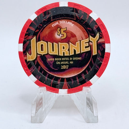 Hard Rock - Las Vegas Las Vegas Nevada 2017 'Journey' LE $5 Casino Chip D2538