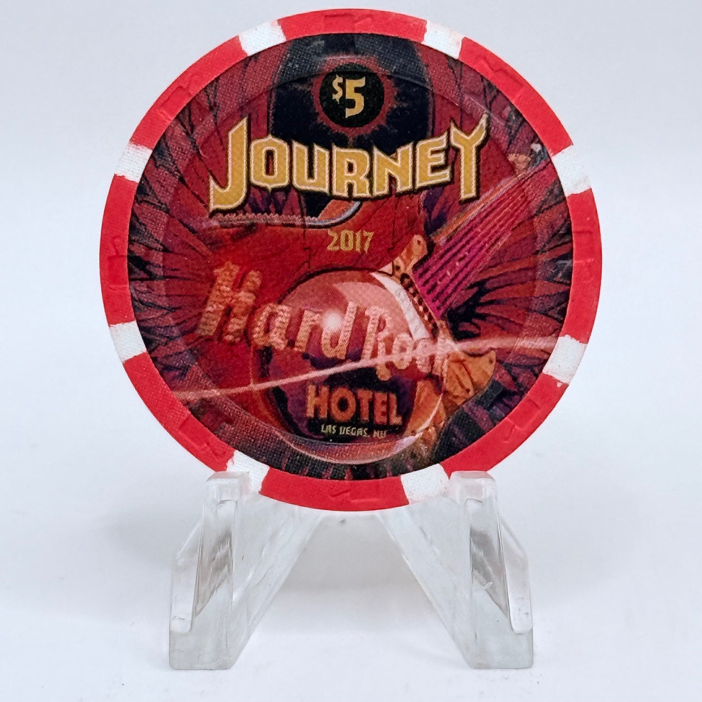 Hard Rock - Las Vegas Las Vegas Nevada 2017 'Journey' LE $5 Casino Chip D2538