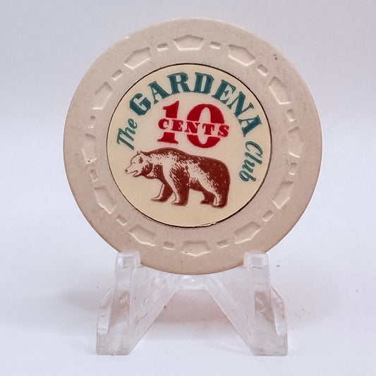 The Gardena Club Gardena California $0.10 Casino Chip