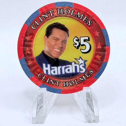Harrah's Las Vegas Nevada 2001 'Clint Homes' LE $5 Casino Chip V6717