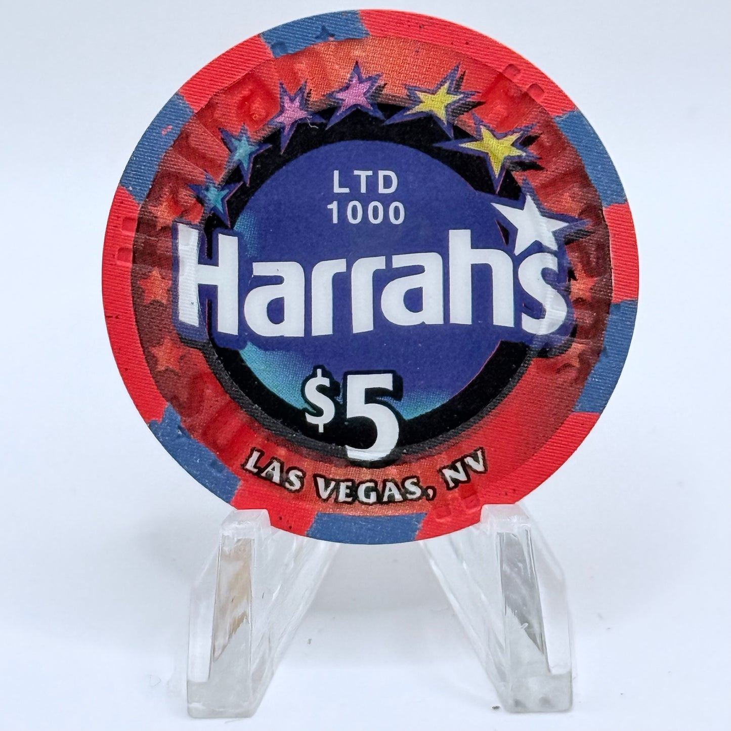 Harrah's Las Vegas Nevada 2001 'Clint Homes' LE $5 Casino Chip V6717