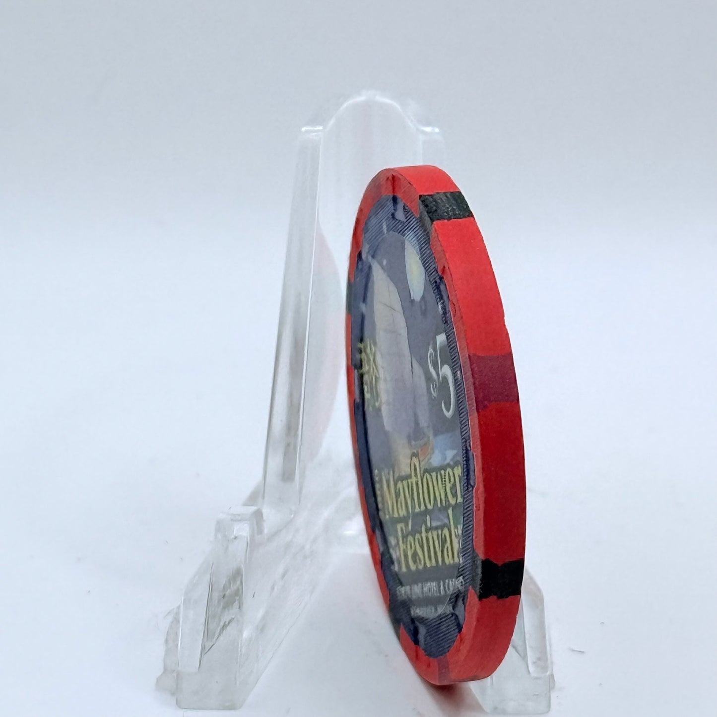 State Line Casino Wendover Nevada 2000 'Mayflower Festival' LE $5 Casino Chip V6700