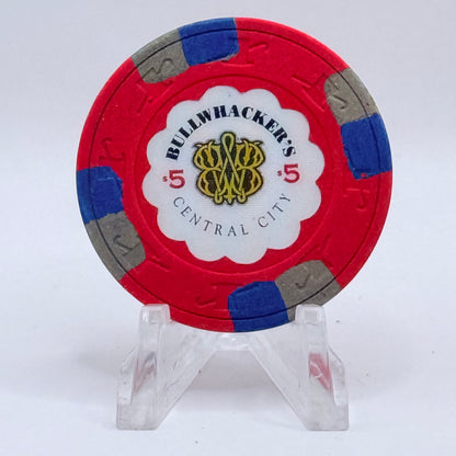 Bullwhackers Central City Central City Colorado $5 Casino Chip