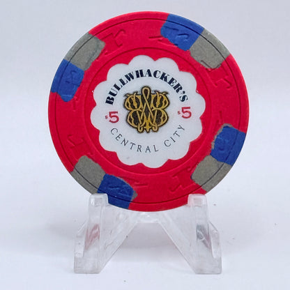 Bullwhackers Central City Central City Colorado $5 Casino Chip