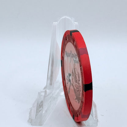 State Line Casino Wendover Nevada 2002 'Mayflower Festival' LE $5 Casino Chip E2650