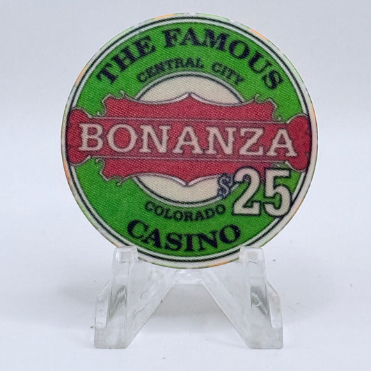 The Famous Bonanza Casino Central City Colorado 1992 LE $25 Casino Chip