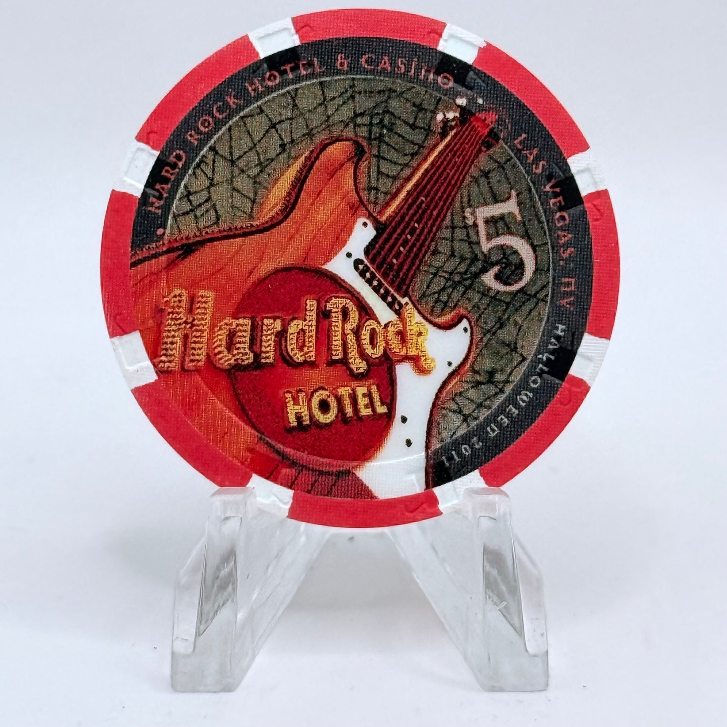 Hard Rock - Las Vegas Las Vegas Nevada 2011 'Halloween' LE $5 Casino Chip D0310