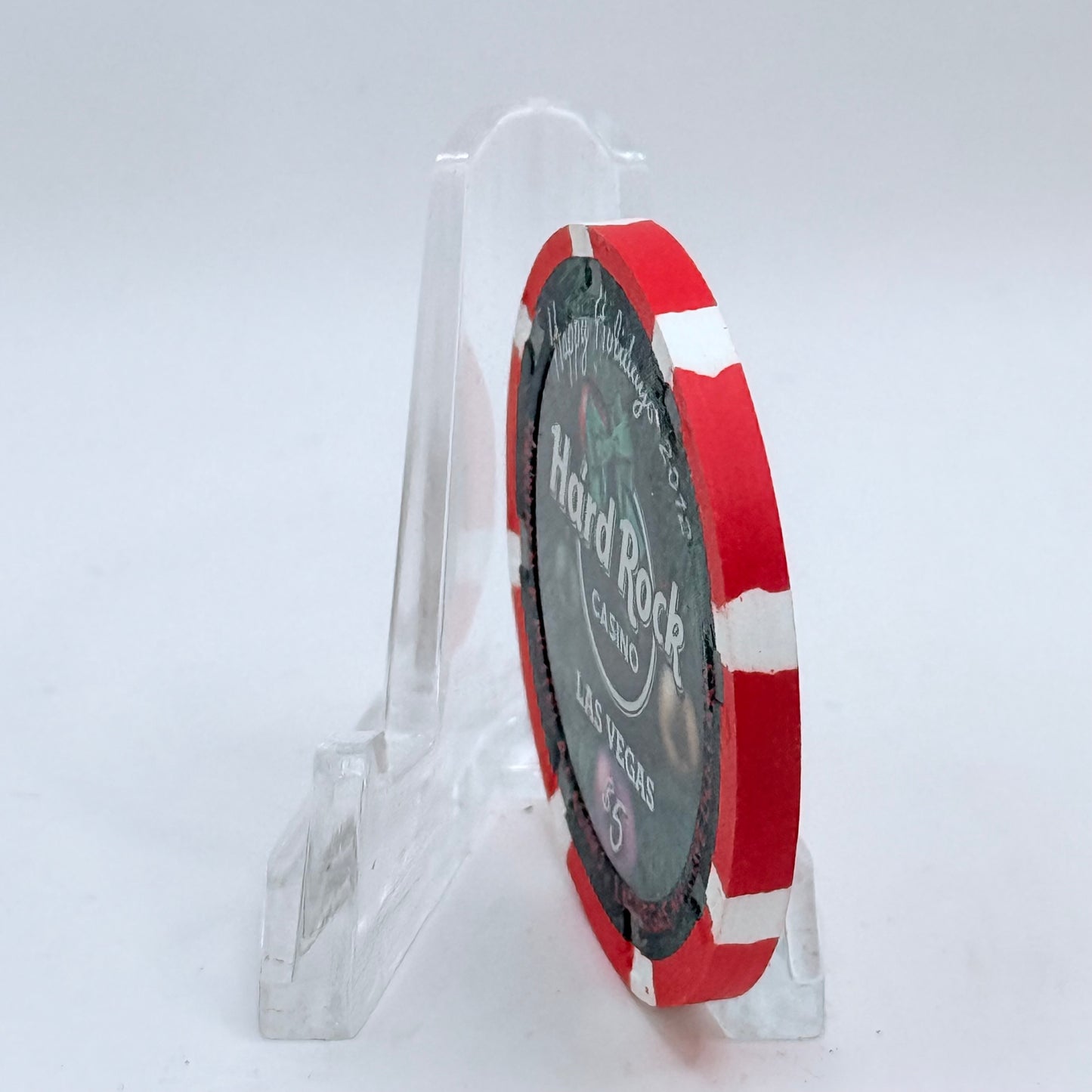 Hard Rock - Las Vegas Las Vegas Nevada 2012 'Happy Holidays' LE $5 Casino Chip D0879