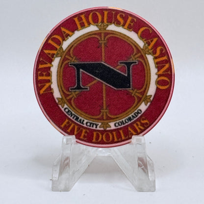 Nevada House Central City Colorado 1992 $5 Casino Chip