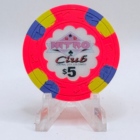 Nitro Club Central City Colorado 1991 $5 Casino Chip