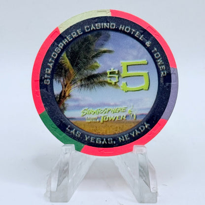 Stratosphere Las Vegas Nevada 2001 'Beach Boys' LE $5 Casino Chip V9864