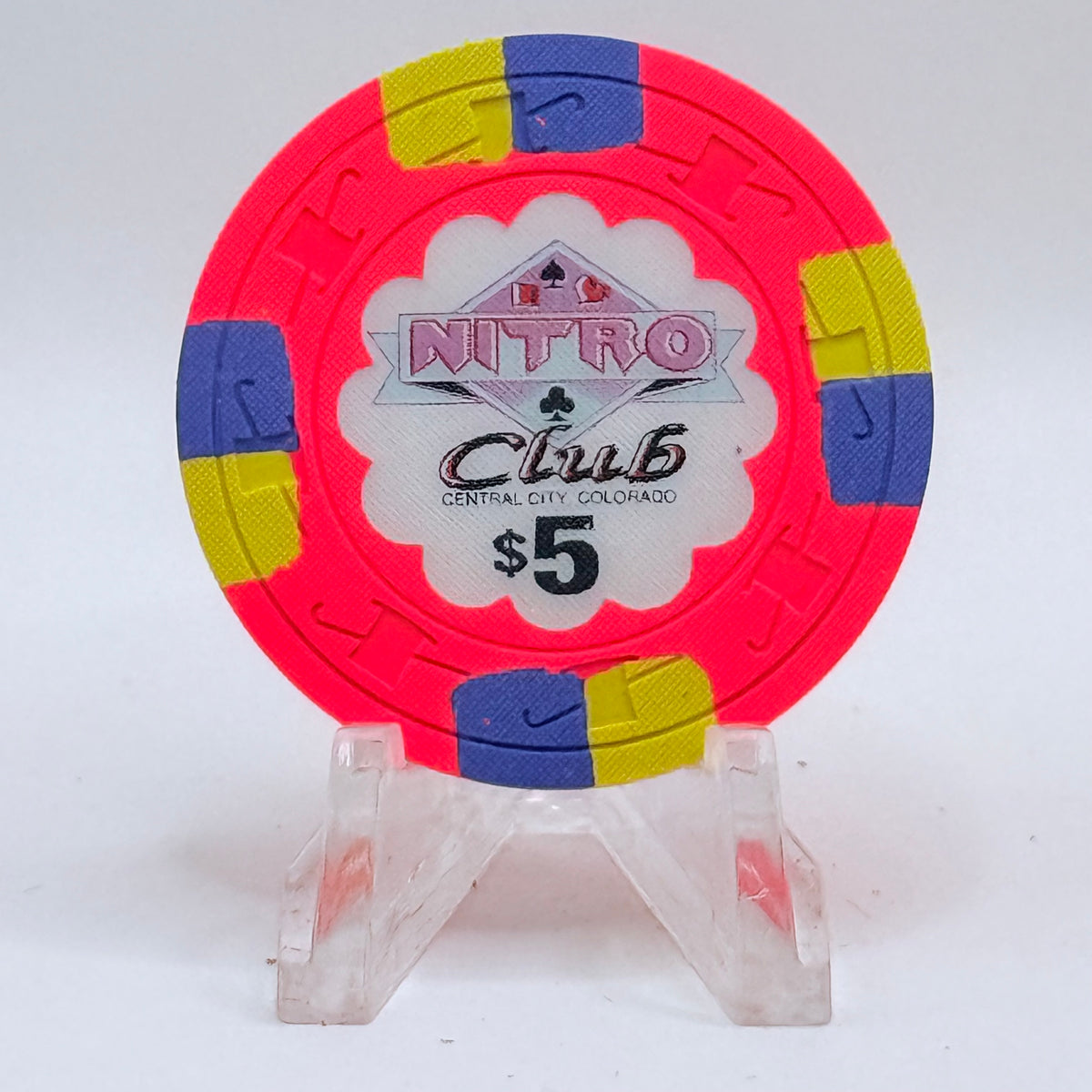 Nitro Club Central City Colorado 1991 $5 Casino Chip
