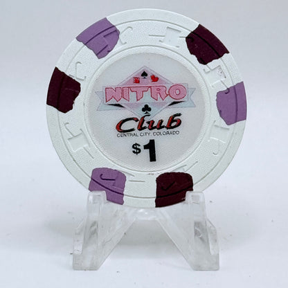 Nitro Club Central City Colorado 1991 $1 Casino Chip