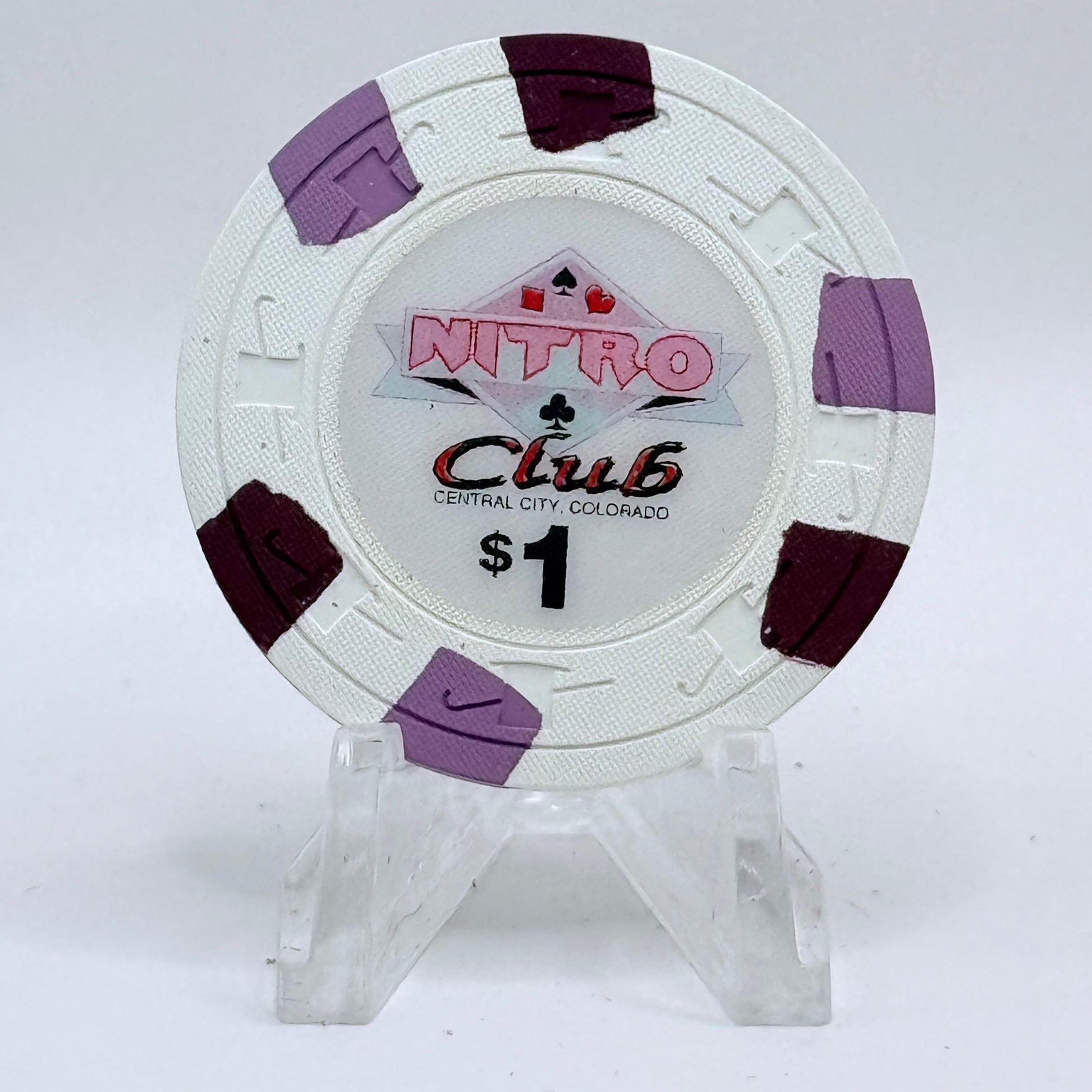 Nitro Club Central City Colorado 1991 $1 Casino Chip