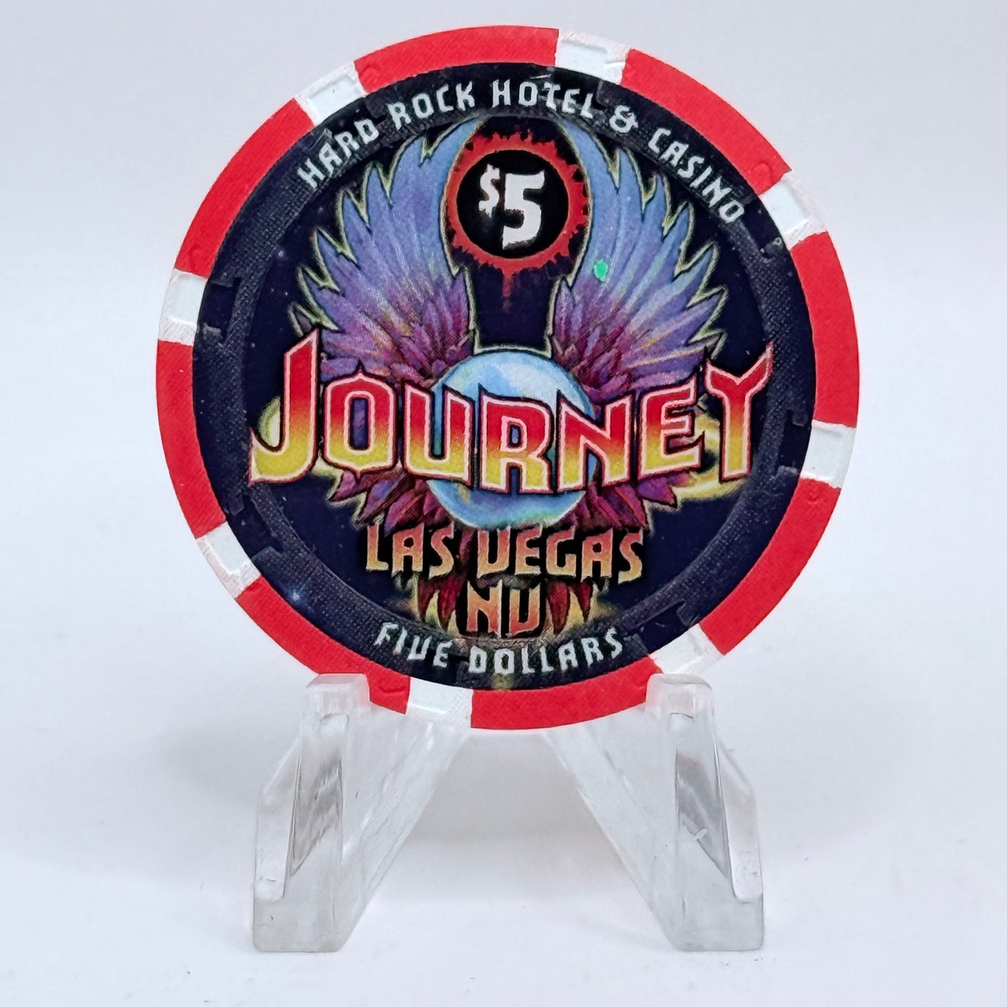 Hard Rock - Las Vegas Las Vegas Nevada 2015 'Journey' LE $5 Casino Chip D1885