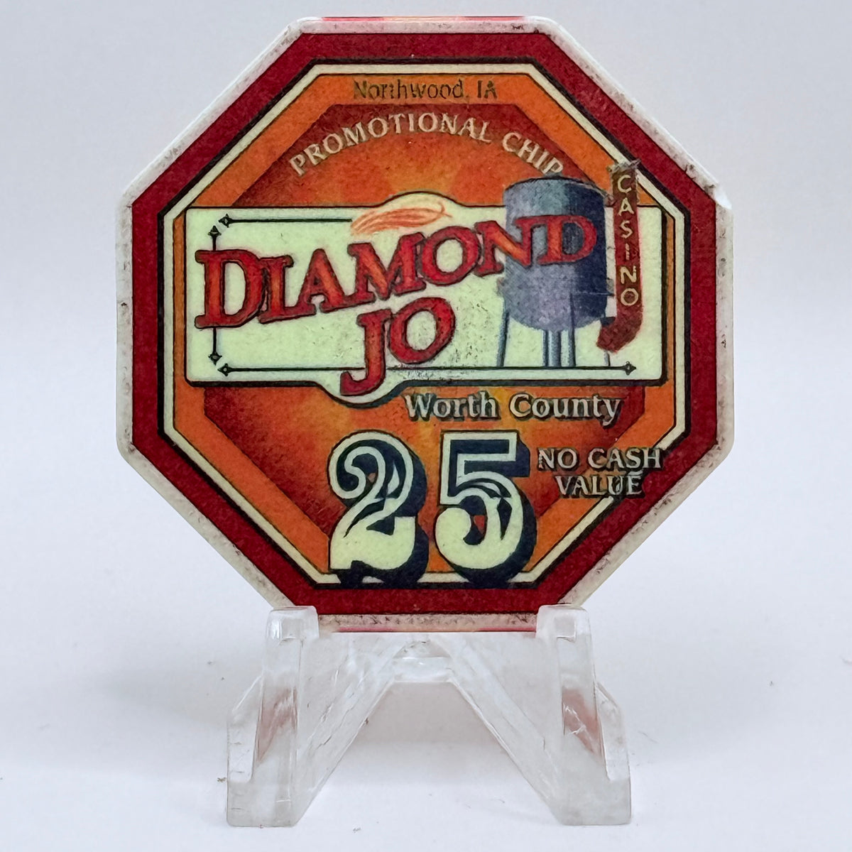Diamond Jo Casino Worth Northwood Iowa $25 NCV Casino Chip