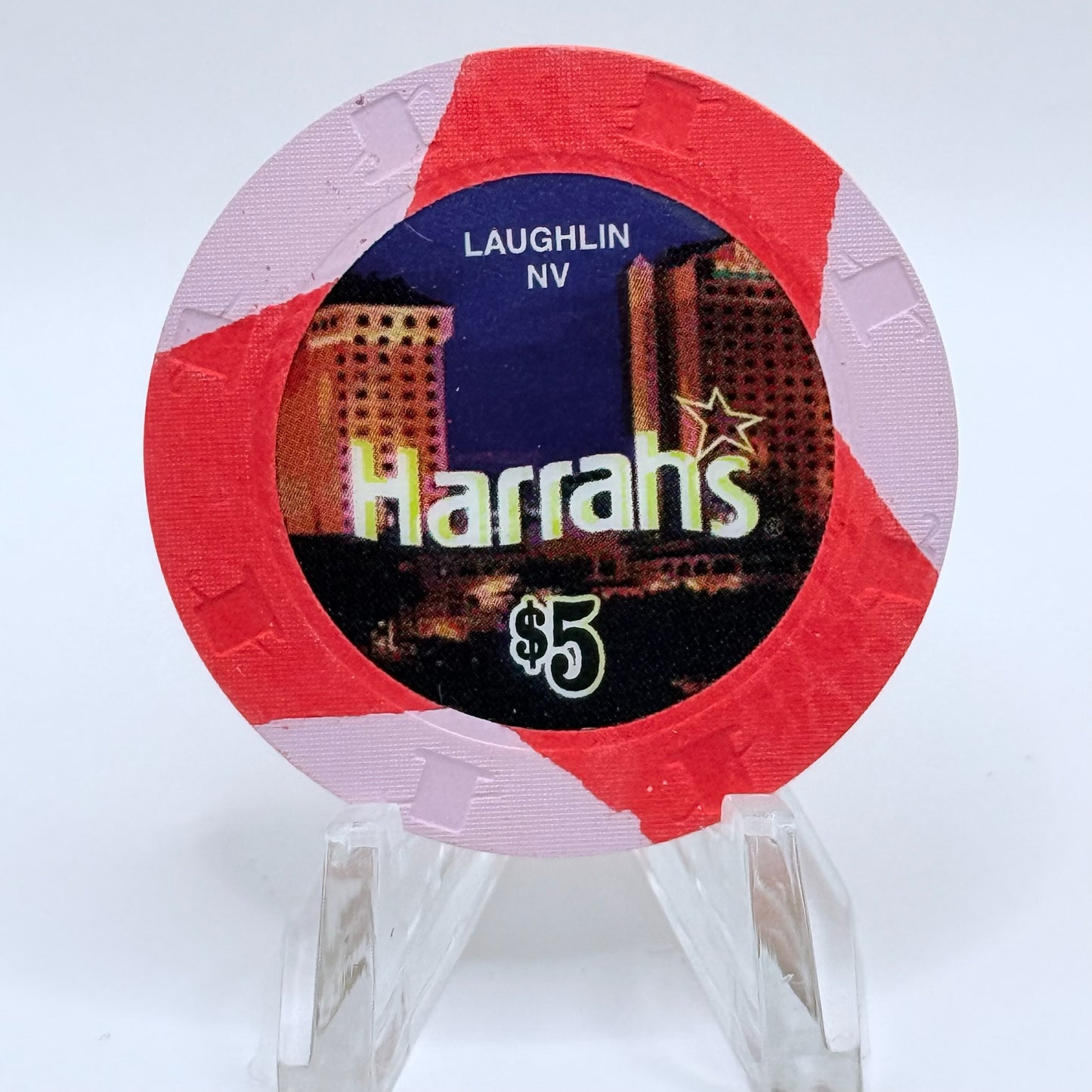 Harrah's Laughlin Nevada 2007 $5 Casino Chip E6474