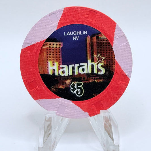 Harrah's Laughlin Nevada 2007 $5 Casino Chip E6474