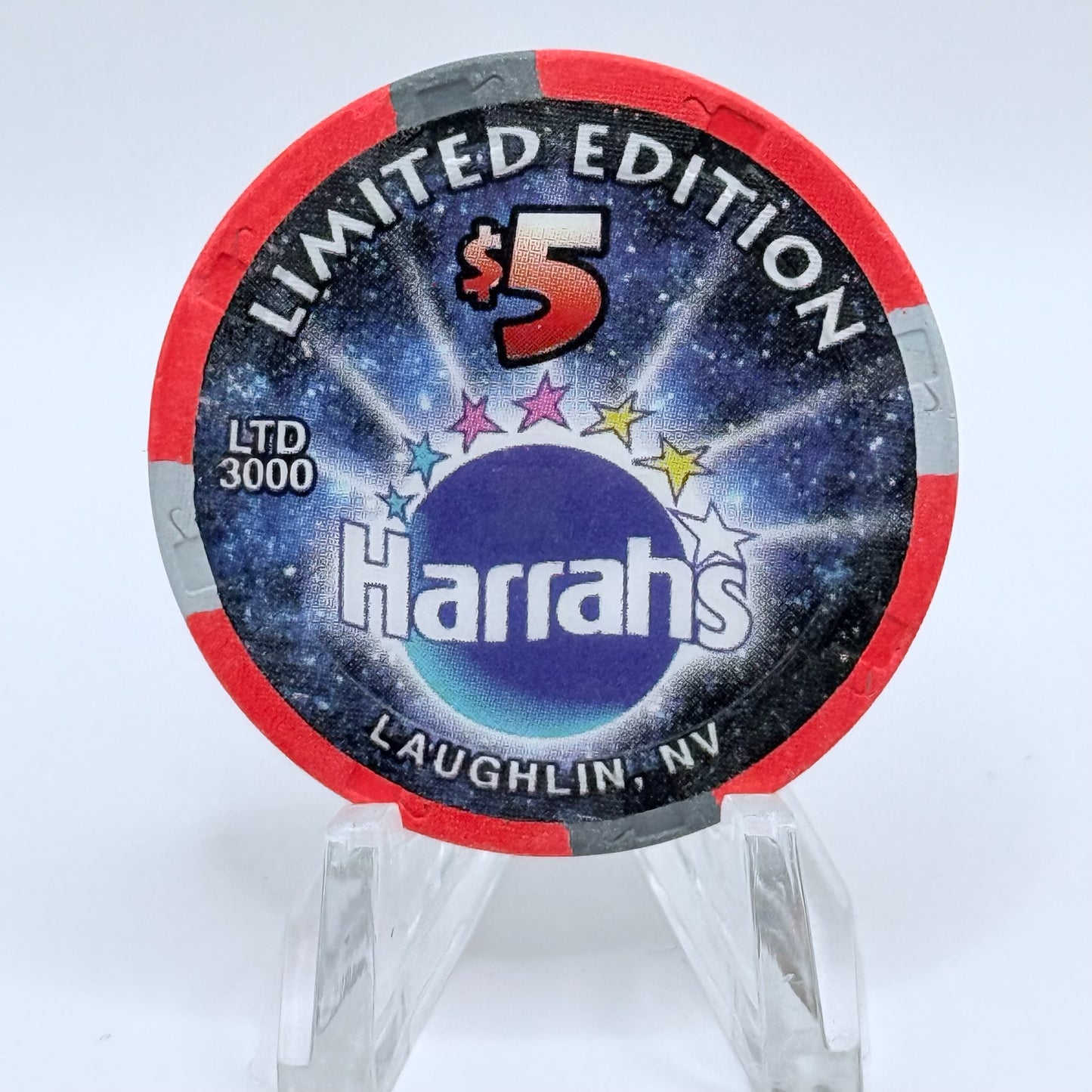 Harrah's Laughlin Nevada 2000 'Millennium' LE $5 Casino Chip V4475