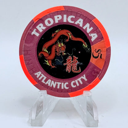 Tropicana Atlantic City New Jersey 2000 'Year Of The Dragon' LE $5 Casino Chip