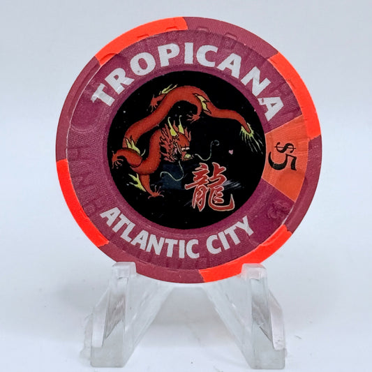 Tropicana Atlantic City New Jersey 2000 'Year Of The Dragon' LE $5 Casino Chip