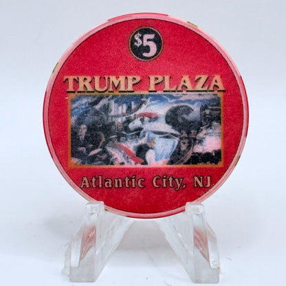 Trump Plaza Atlantic City New Jersey 'New York World's Fair' LE $5 Casino Chip