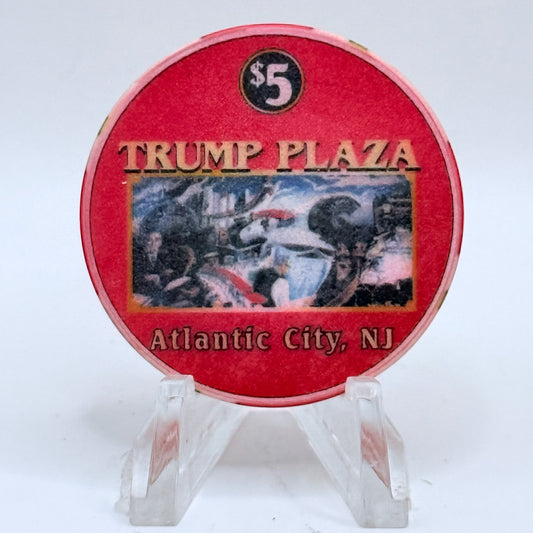 Trump Plaza Atlantic City New Jersey 'New York World's Fair' LE $5 Casino Chip