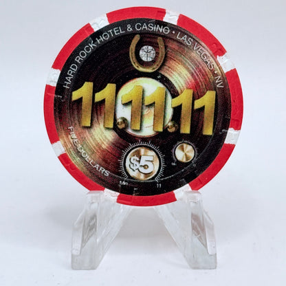 Hard Rock - Las Vegas Las Vegas Nevada 2011 '11-11-11' LE $5 Casino Chip D0314