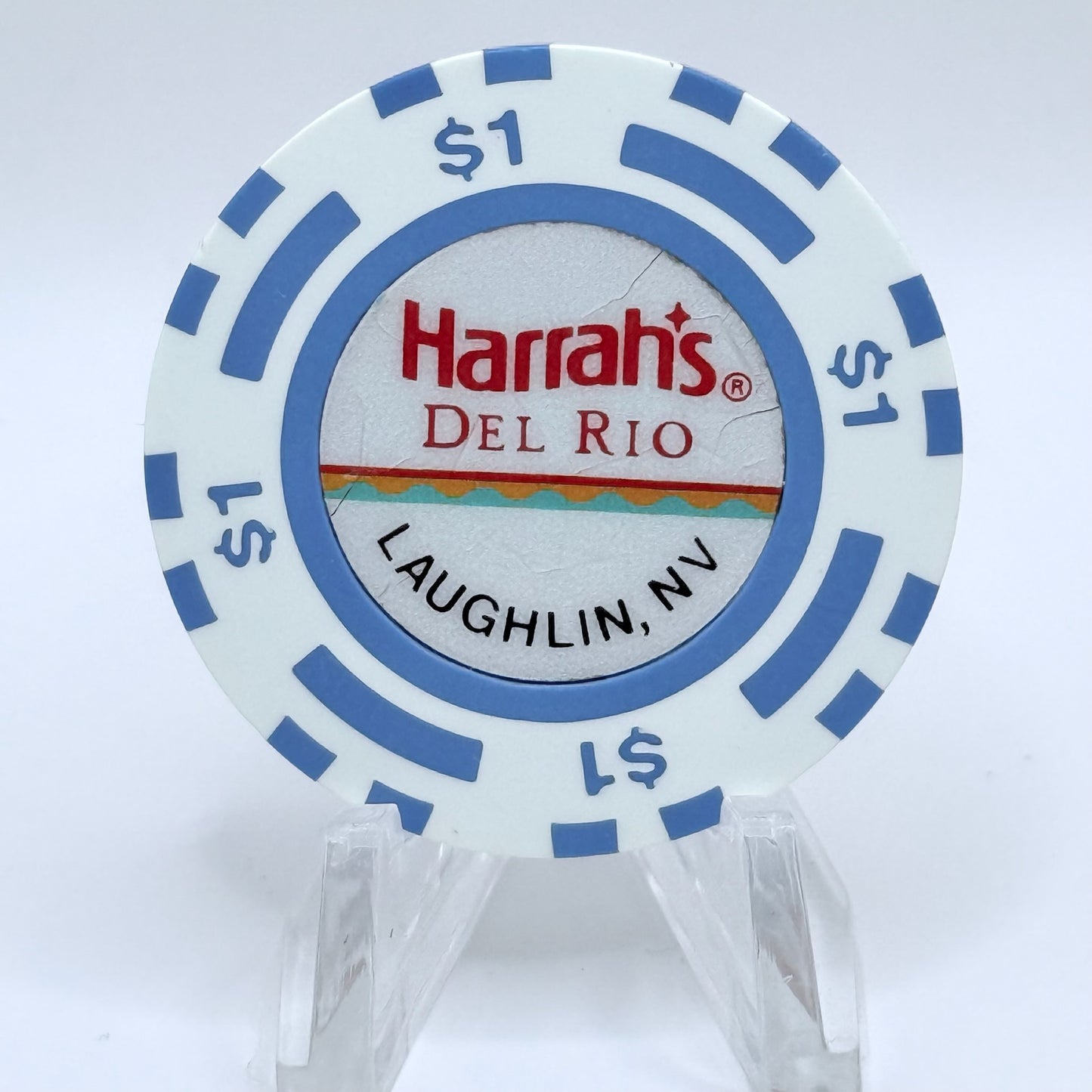 Harrah's Del Rio Laughlin Nevada 1988 $1 Casino Chip N0530.1