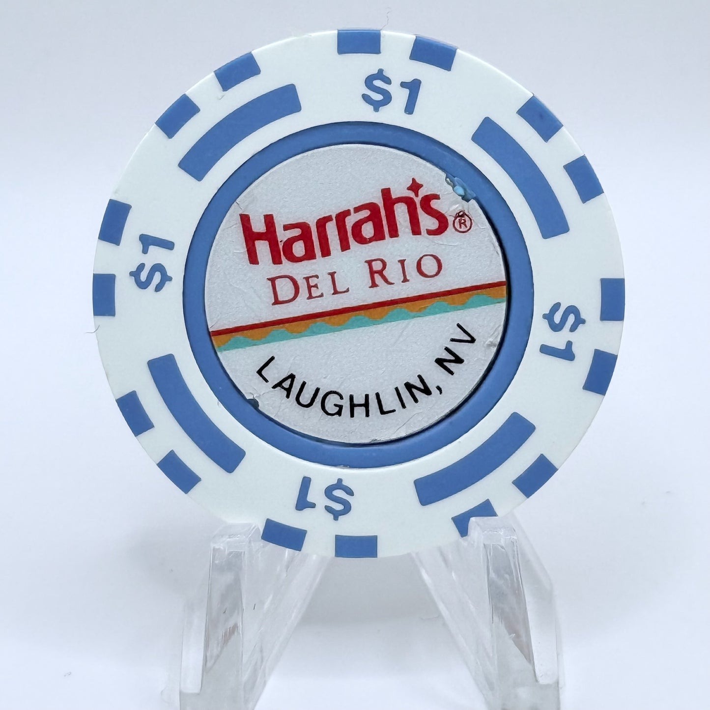 Harrah's Del Rio Laughlin Nevada 1988 $1 Casino Chip N0530.1