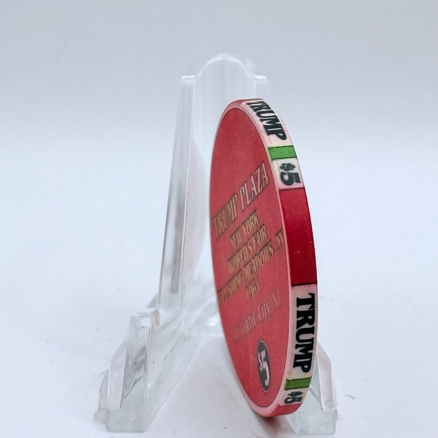 Trump Plaza Atlantic City New Jersey 'New York World's Fair' LE $5 Casino Chip