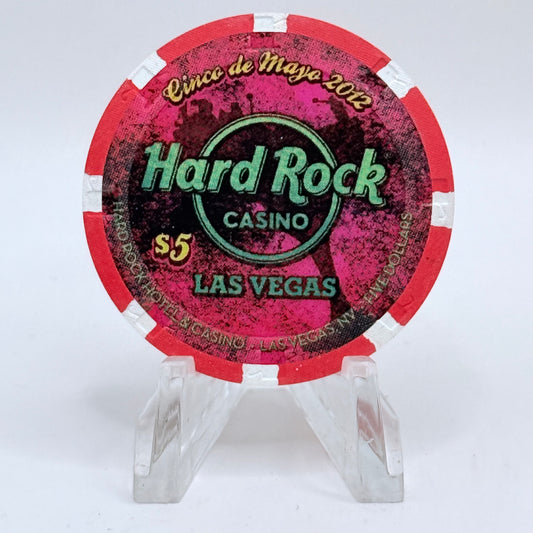 Hard Rock - Las Vegas Las Vegas Nevada 2012 'Cinco De Mayo' LE $5 Casino Chip D0669