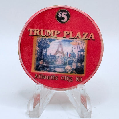 Trump Plaza Atlantic City New Jersey 'Universal Exposition Paris, France' LE $5 Casino Chip