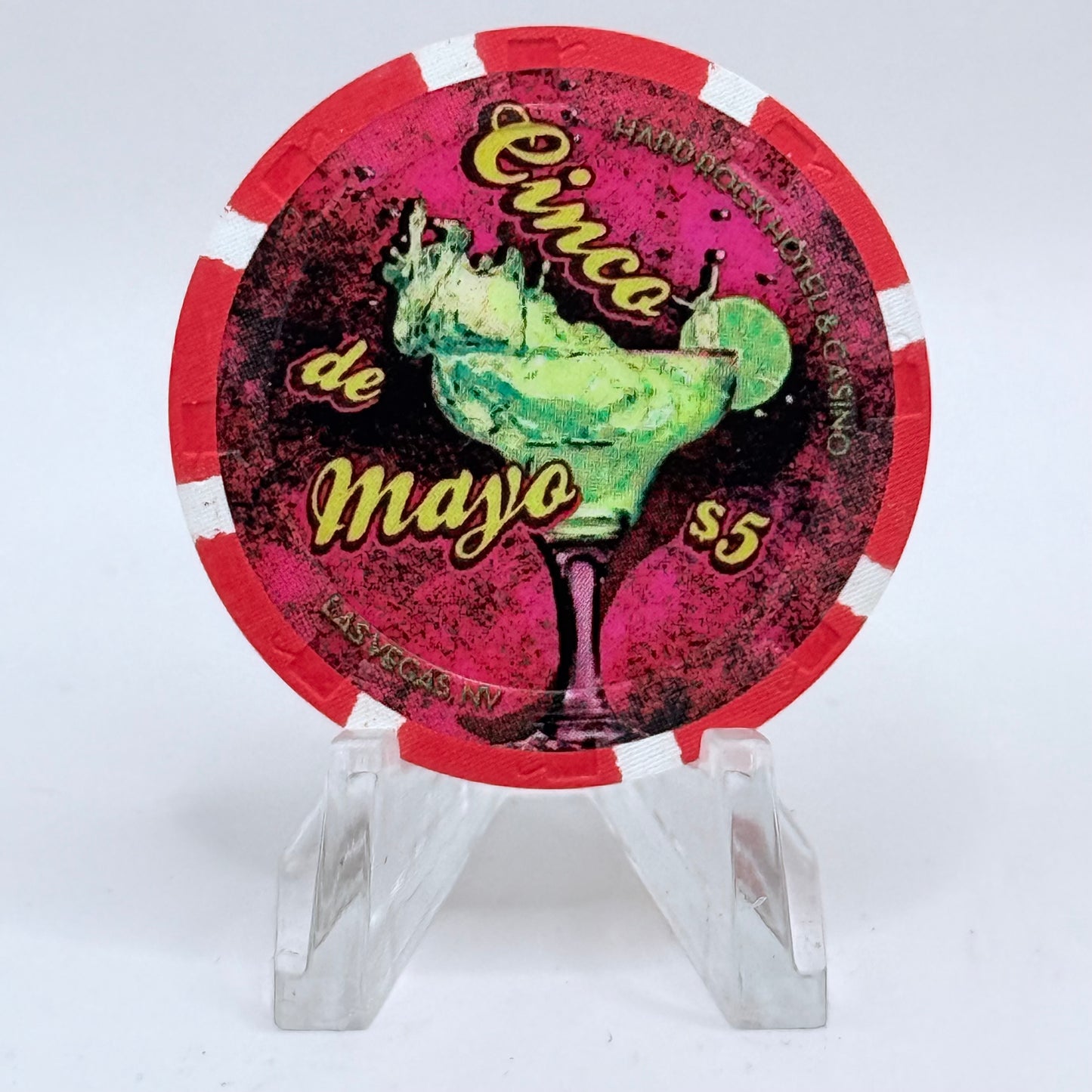 Hard Rock - Las Vegas Las Vegas Nevada 2012 'Cinco De Mayo' LE $5 Casino Chip D0669